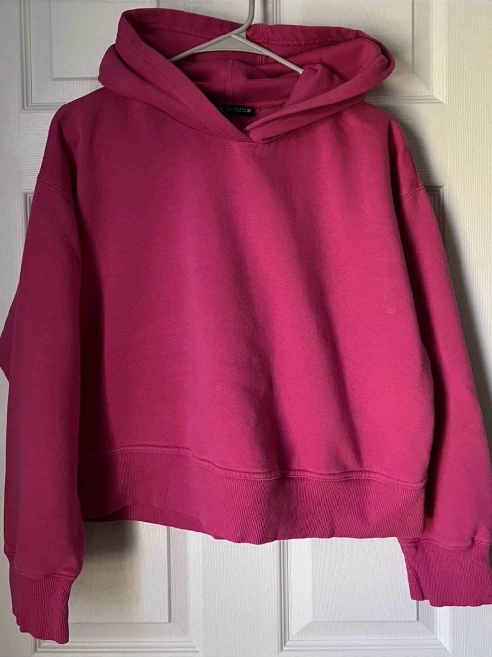 Zara Bright Pink Pullover Hoodie